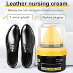 leather Repair Cream Liquid Shoe Polish, Liquid Shoe Shine, Natural Canvas, Leather, Sports, Suede, Velour Shoe Liquid Polish (Black)