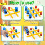 Gobble Board Game 3D Tic Tac Toe for Kids & Adults | Fun Strategy Family Game | Stack & Nest Pieces Game | Travel Friendly Educational Toy | Brain Development Game for Boys & Girls