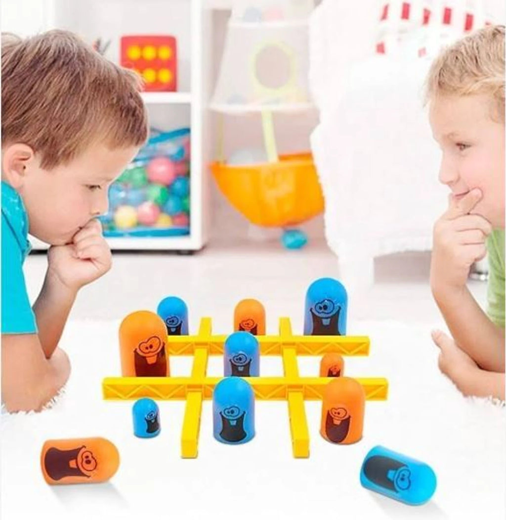 Gobble Board Game 3D Tic Tac Toe for Kids & Adults | Fun Strategy Family Game | Stack & Nest Pieces Game | Travel Friendly Educational Toy | Brain Development Game for Boys & Girls