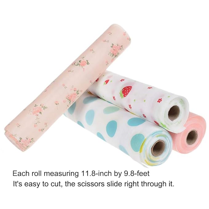 Home Kitchen Cabinet Decorative Liners| Moisture-Proof| Beautiful Flower Pattern
