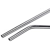 Reusable Stainless Steel Straw |Set Of 5Pcs Cleaning Brush for Metal Straws for Drinking | Mini Portable Set of 5 (2- Bend Pipe, 2- Long Straw, 1-Cleaning Brush)