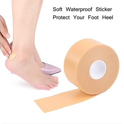 Tape Foot Roll First Aid Anti Chafing Flexible Waterproof Blister Tape, Foot Care Sticker, Anti-Slip High Heel Stickers, Cushioned Protection, Shoes Insoles Insert Stick for Pain Relief