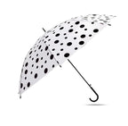 Polka Dots Transparent Umbrella|Foldable Summer Rain Umbrella For Kids And Adults |Travel School Office Use