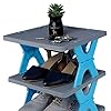 6 Layer Foldable Shoe Rack| Plastic Shoe Cabinet| Storage Saving Shoe Organizer