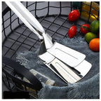 2-IN-1  Stainless Steel Spatula Tongs| Multi Functional Cooking Utensil