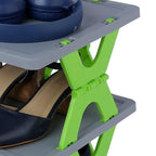 6 Layer Foldable Shoe Rack| Plastic Shoe Cabinet| Storage Saving Shoe Organizer