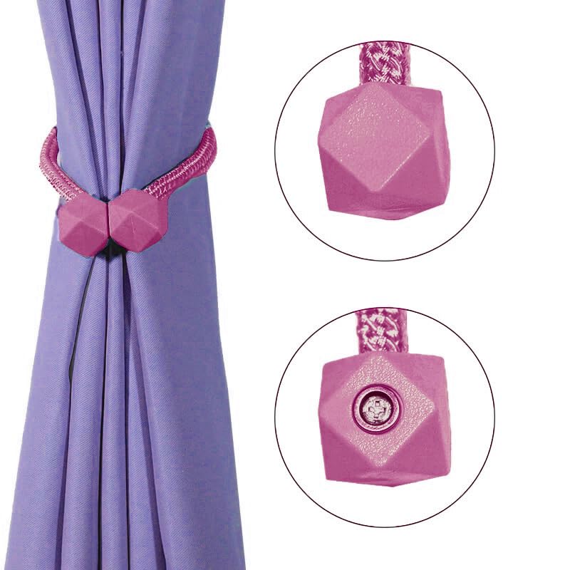 Magnetic Curtain Tiebacks || 1 Pieces Magnetic Curtain Clips Rope Curtain Holder |fastener-free magnetic attraction curtain strap