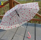 Polka Dots Transparent Umbrella|Foldable Summer Rain Umbrella For Kids And Adults |Travel School Office Use