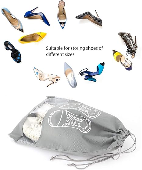 Travel Bag for Man & Women |Shoe Cover for Storage at Home Gym |Reusable Travelling Accessories Organizer Pouch Travel Essentials| Footwear Bags for Travelling