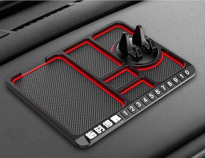 Anti-Slip Car Dashboard Rotatable Phone Mat Pad| Mobile Phone Holder| Washable