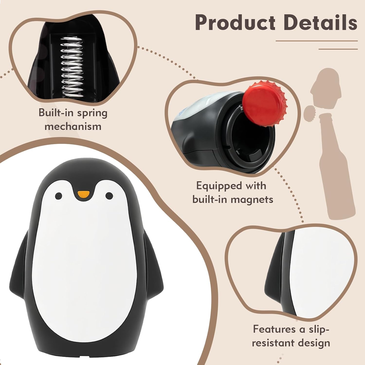 Beer Bottle Opener Quick Bar Gadgets Penguin Shaped for Party Camping Picnic|Collectibles | Breweriana, Beer | Openers