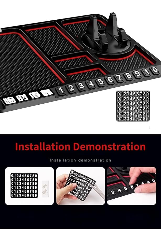 Anti-Slip Car Dashboard Rotatable Phone Mat Pad| Mobile Phone Holder| Washable