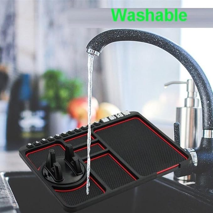 Anti-Slip Car Dashboard Rotatable Phone Mat Pad| Mobile Phone Holder| Washable