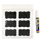 Fancy Labels/Stickers With Chalk Maker| 24 Pcs Of Fancy Rectangular Wrapables And One Marker| 3.25-Inch By 2-Inch