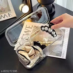 Acrylic Jewelry Organizer Box Set, 10pcs Portable Storage Boxes With Anti-Oxidation For Earrings, Bracelete, Rings, Necklace, Watch, Transparent Jewelry Case