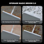 Magic Broom Sweeper With Extendable HandleSilicone Floor Wiper for Wet and Dry Cleaning| Floor Squeegee Broom for Home, Bathroom, Tiles & Glass Cleaning