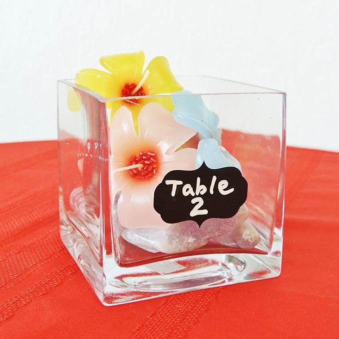 Fancy Labels/Stickers With Chalk Maker| 24 Pcs Of Fancy Rectangular Wrapables And One Marker| 3.25-Inch By 2-Inch