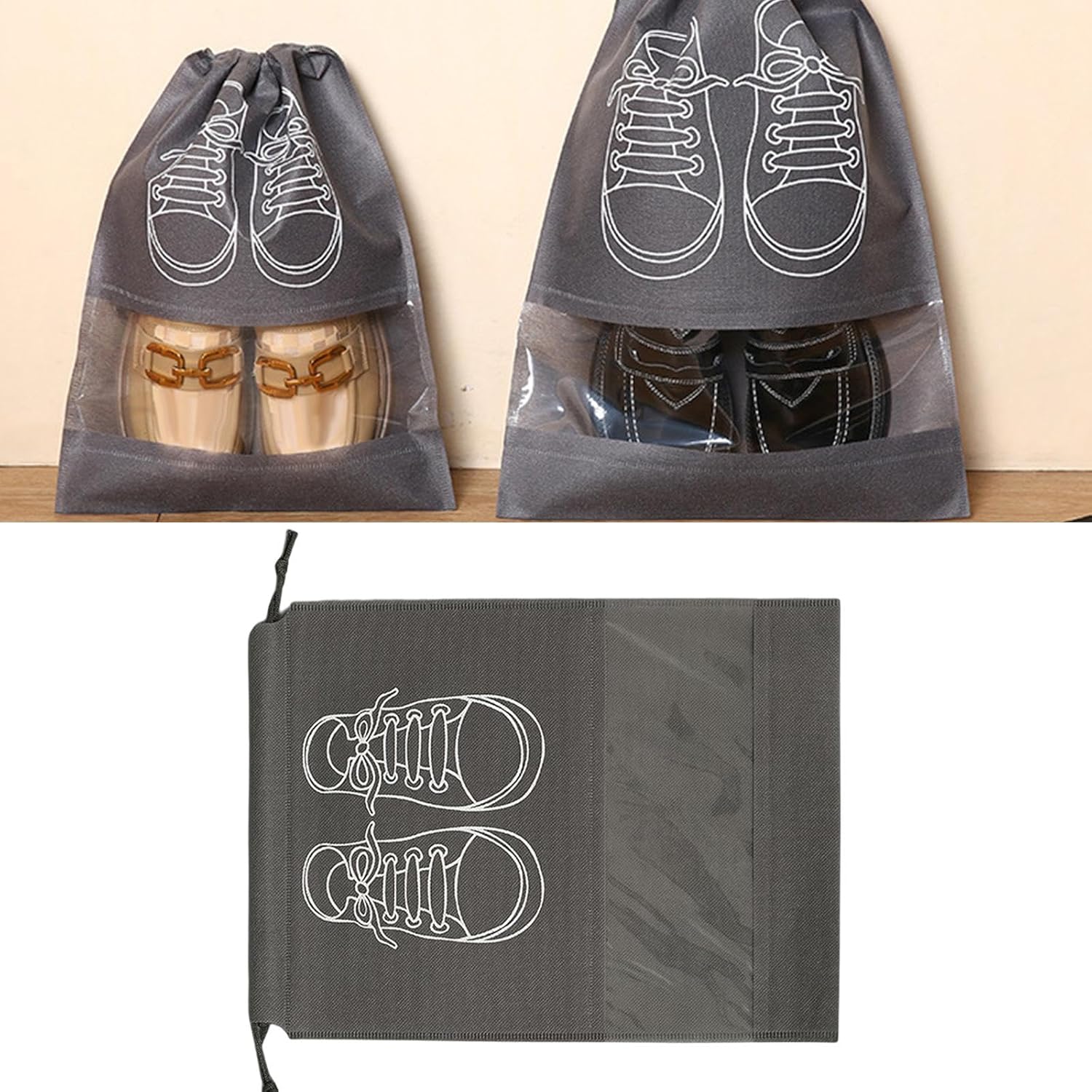 Travel Bag for Man & Women |Shoe Cover for Storage at Home Gym |Reusable Travelling Accessories Organizer Pouch Travel Essentials| Footwear Bags for Travelling