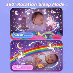 Night Light Rabbit Sky Projector for Kids – 360° Rotating Lamp with 6 Films| 5 Colours and Rechargeable Battery.
