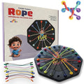 Rope Logic Puzzle Game | Brain Teaser Untangling Challenge for Kids & Adults | Multi-Level Strategy Board Games for Family Play, Travel Fun | Motor Skill & Problem-Solving Development