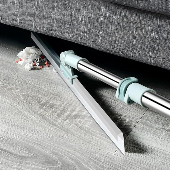 Magic Broom Sweeper With Extendable HandleSilicone Floor Wiper for Wet and Dry Cleaning| Floor Squeegee Broom for Home, Bathroom, Tiles & Glass Cleaning