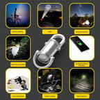 Mini Pocket Torch Rechargeable, 1200 Lumens Super Bright LED Flashlight, Small Torch Light, USB C Rechargeable Keychain Light, Portable Key Ring, Powerful COB Torchlight