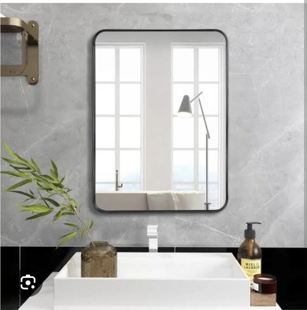Self Adhesive Mirror Sticker For Wall, Bathroom, Bedroom & Living Room |40x30 Decorative Mirror |(Square)
