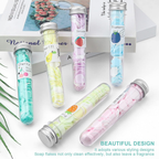 Travel Soft Paper Soap| Heart Design Tube Shaped Bottle|(Assorted/Random Colour)