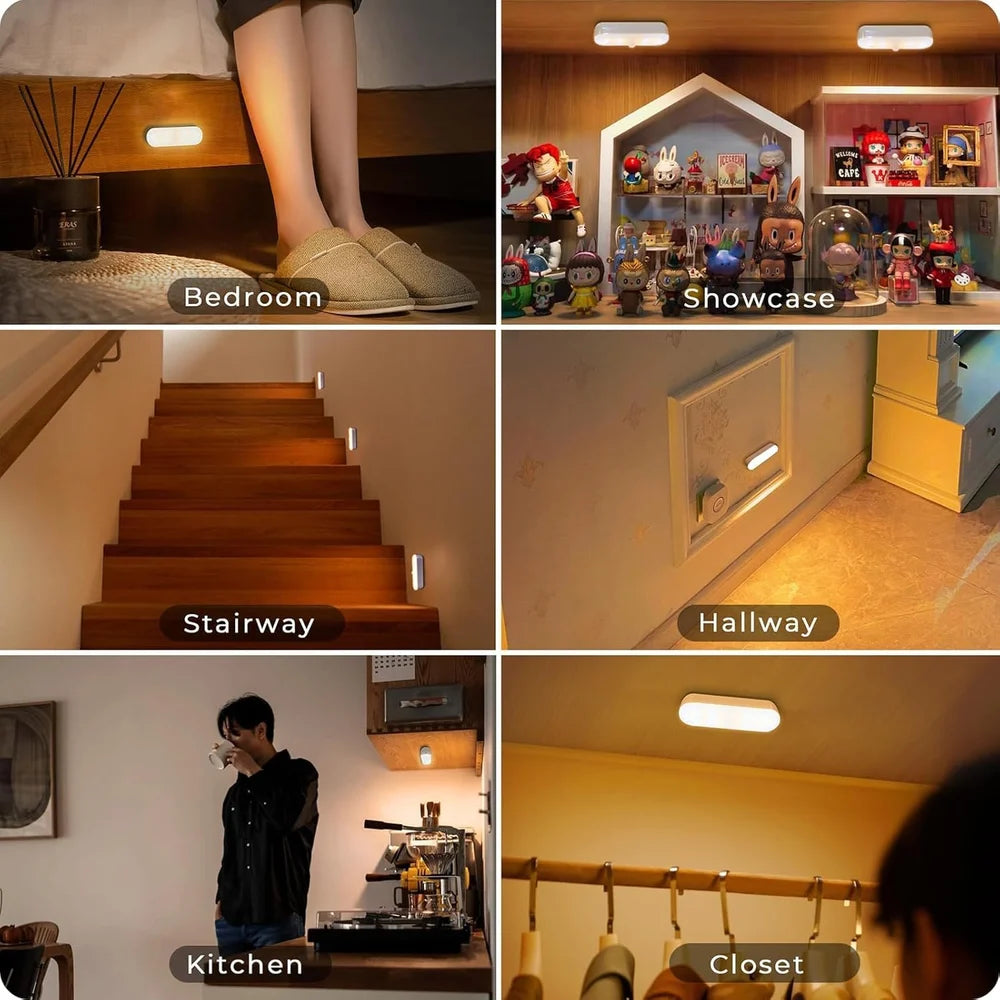 LED Desk Light, LED Night Light, Rechargeable Cabinet Light, Magnetic Stepless Dimming Night Light