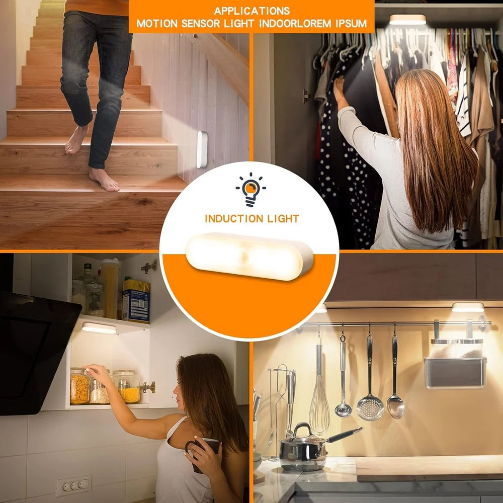 LED Desk Light, LED Night Light, Rechargeable Cabinet Light, Magnetic Stepless Dimming Night Light