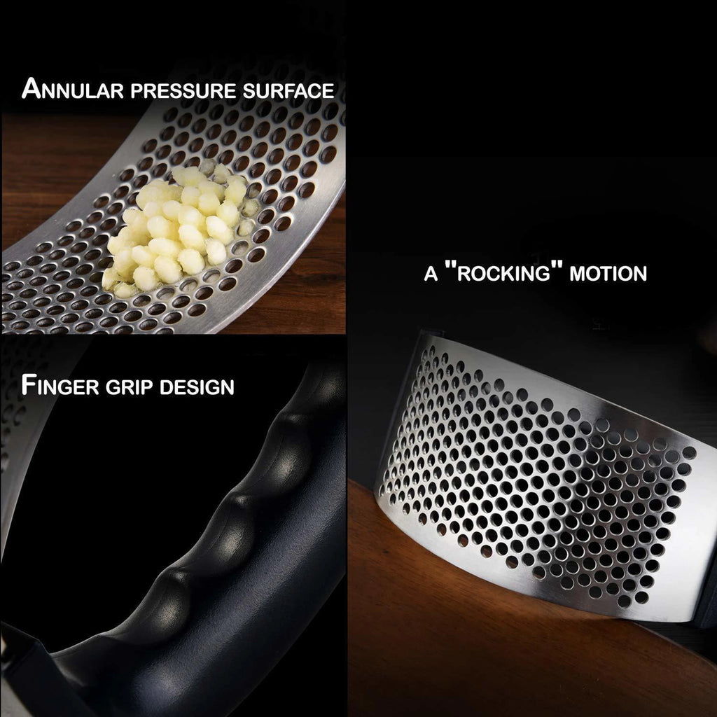 Garlic Crusher For Kitchen Use | Ginger Garlic Crusher – 2-IN-1 Garlic Press, Mincer, Chopper & Pealer