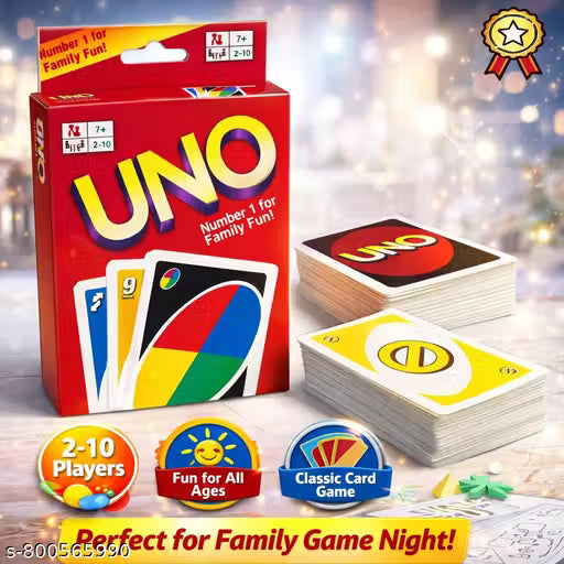 Uno Playing Cards Fun Game for Family Night, Travel Game & Gift Set |(7+ Years)|25 (Multicolor)